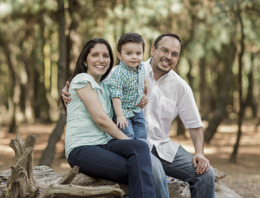 Smiling family